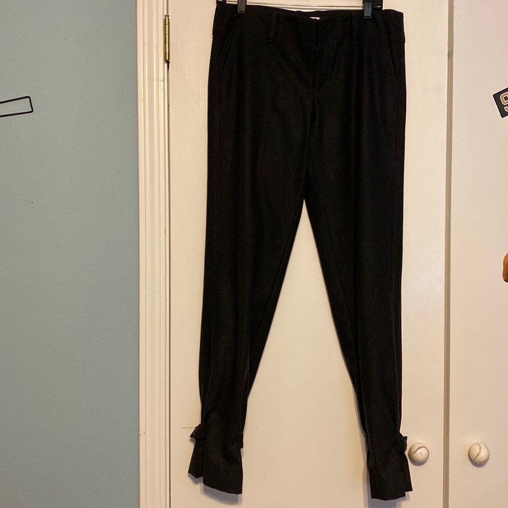 VINCE dark grey wool trousers